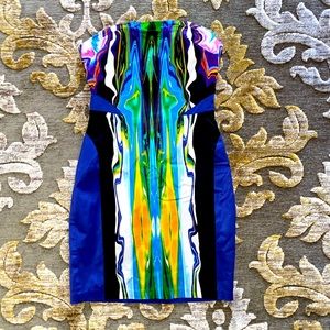 Bebe Little Blue Dress size XS New Years